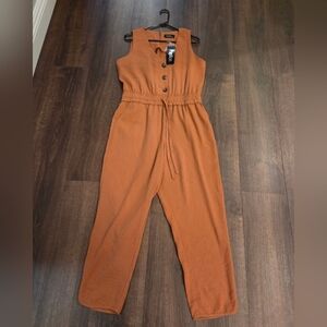 NWT Papillion Elegant Rust Sleeveless Jumpsuit